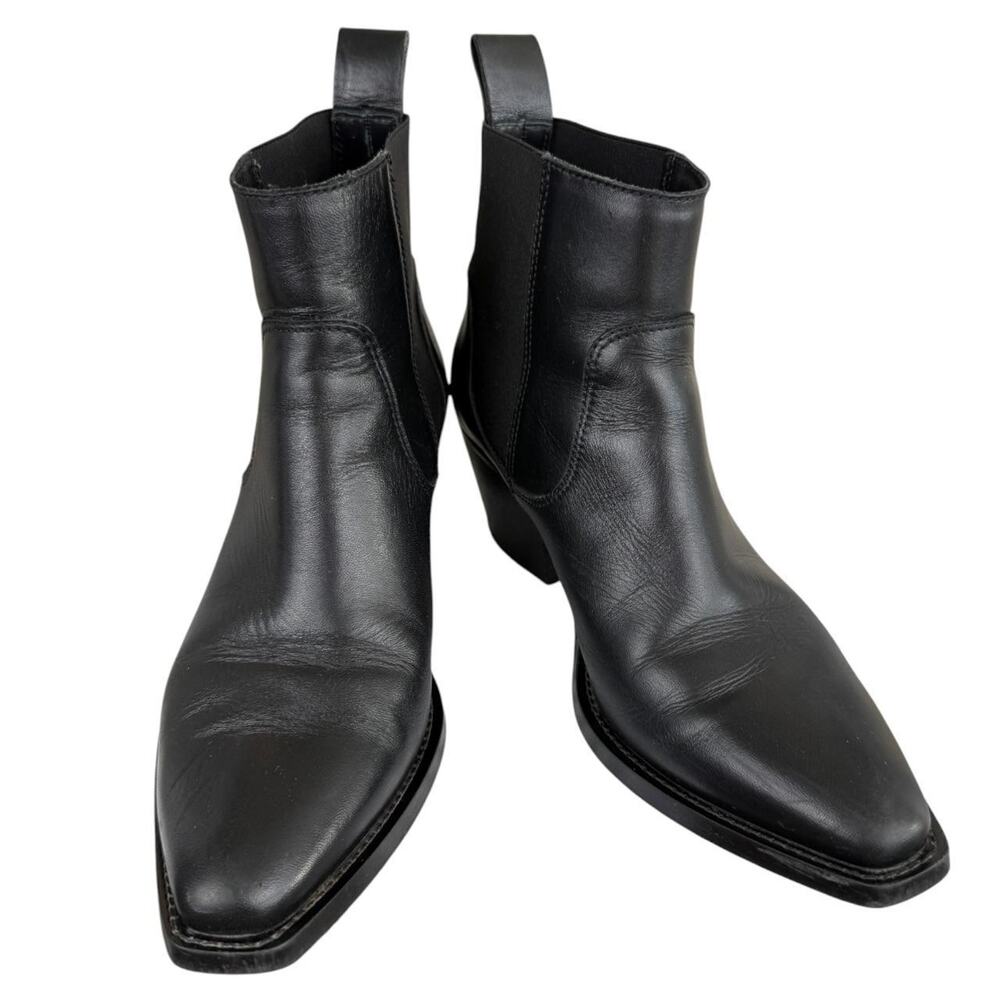 Everlane black leather Chelsea ankle boots made in Italy size 6 - Picture 2 of 7